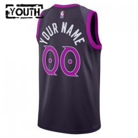 Dres Minnesota Timberwolves Prilagođeni Nike 2025-26 City Edition Crno Swingman - Dječji